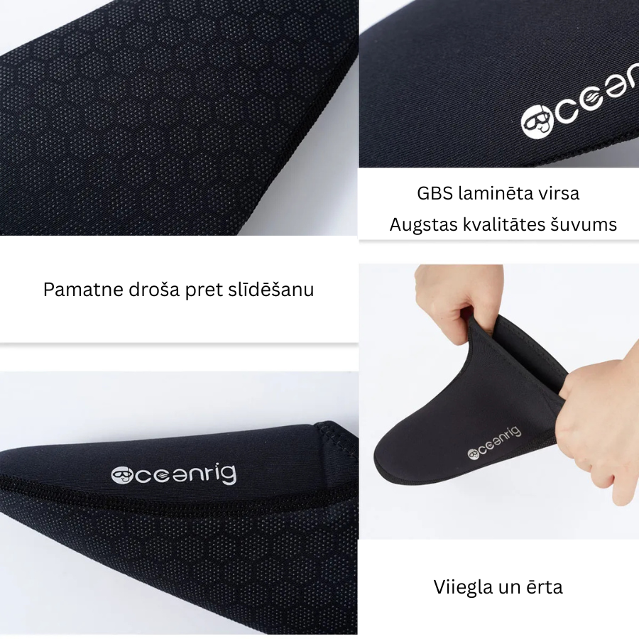 Oceanrig ziemas peldēšanas apavu īpašības